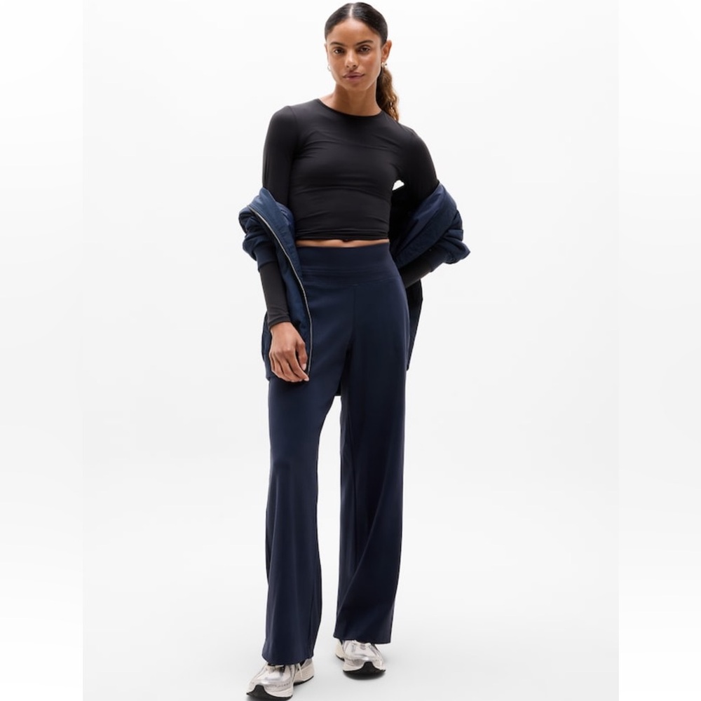 NWT-Athleta Navy Venice Wide Leg Pant, Extra Small, Small-Tall, Large